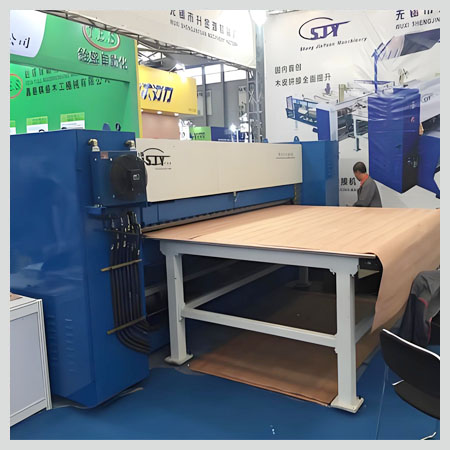 Horizontal veneer splicer wireless horizontal veneer jointer machine