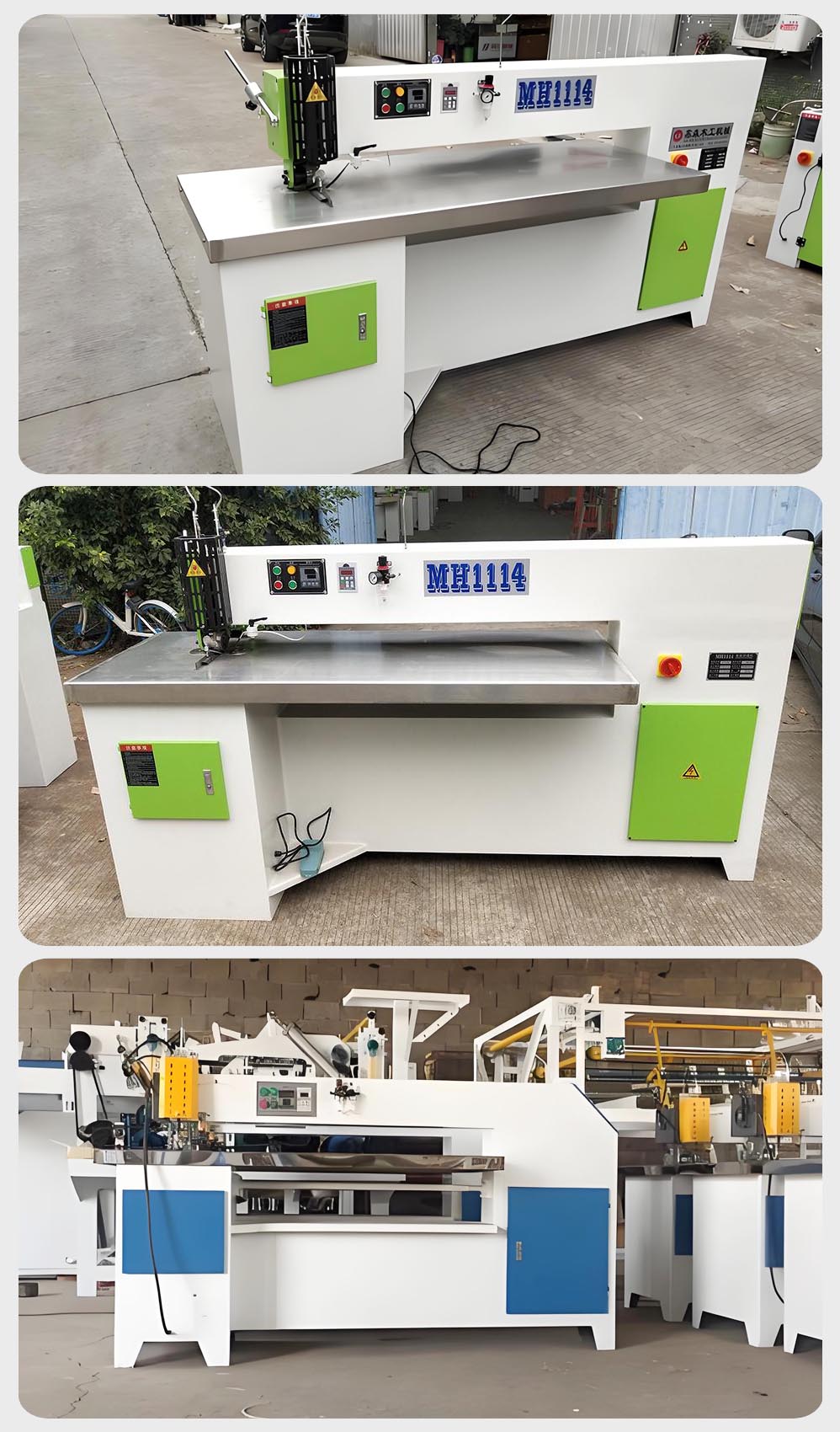 VERTICAL VENEERE SPLICER veneer jointing machine showing