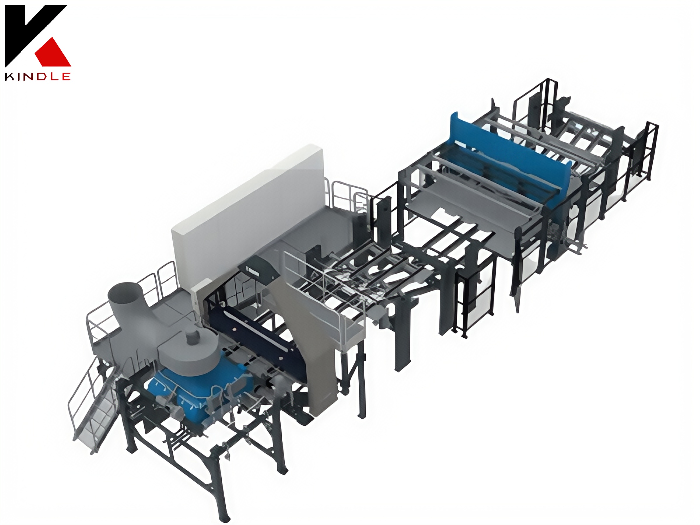 Plywood automatic veener patching production line