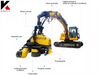 Fully automatic felling machine with wood cutting function