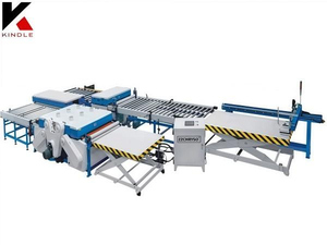 Four side plywood plate assembly line roller saw