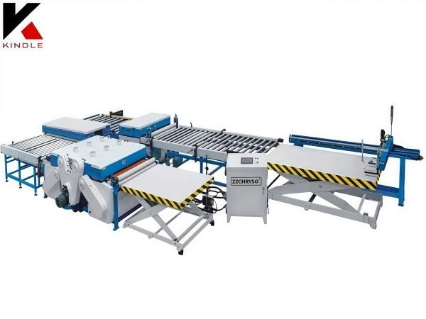 Four side plywood plate assembly line roller saw
