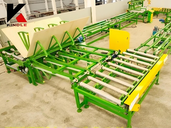 Manual Plywood Putty Line With Plate Turnover Machine