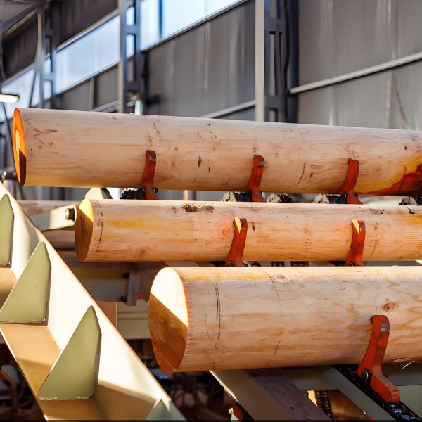 Log Rotary Slicing Production Line Shipped to South America