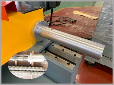 cam model peeling machine screw details