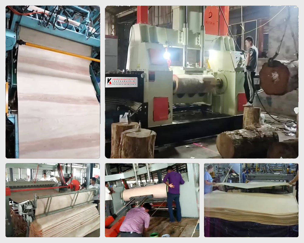 spindle peeling machine working picture