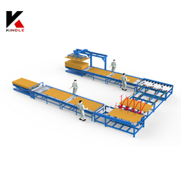 China high efficiency plywood manual putty line and overturning machine