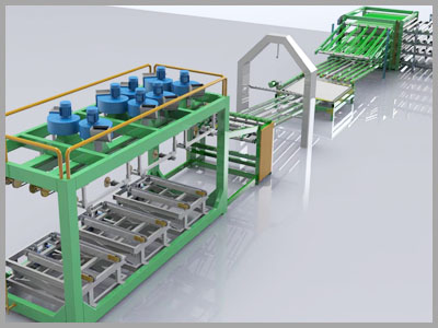 automatic stacker for veneer dryer