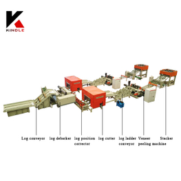 4 feet high efficiency automatical double veneer peeling line