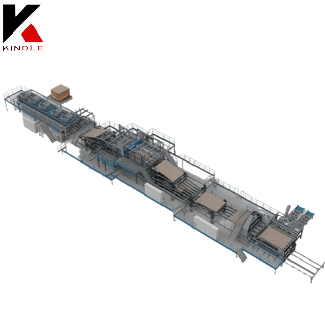 Plywood automatic veener patching production line