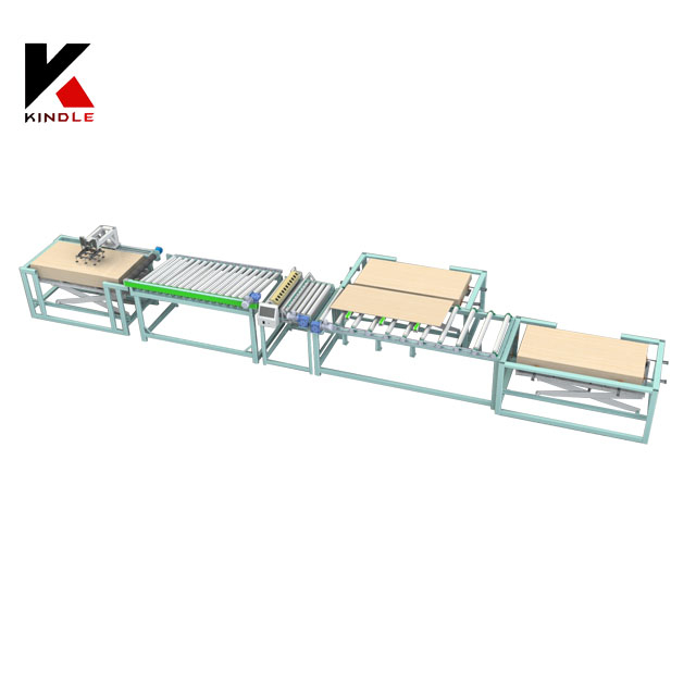 High efficiency automatic plywood quality detecting line
