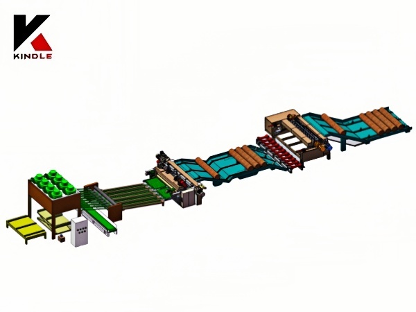 8 Feet Spindleless Veener Peeling Line Machine