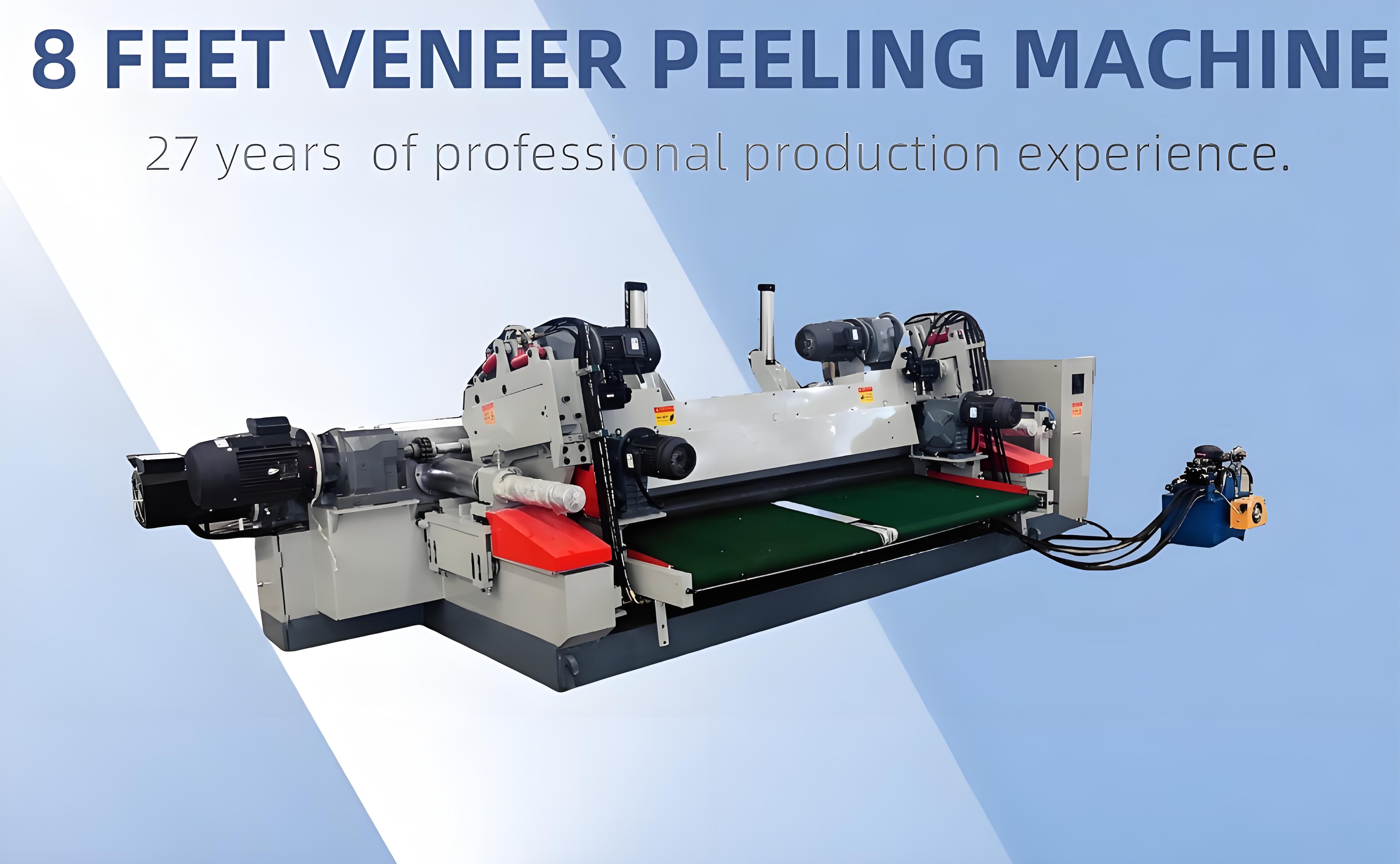 veneer peeling machine 10