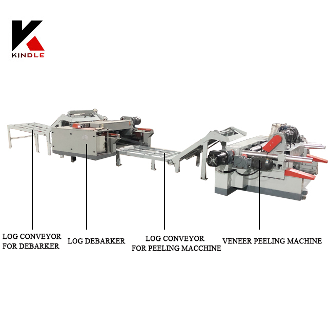 4 feet and 8 feet lower price simple veneer peeling line