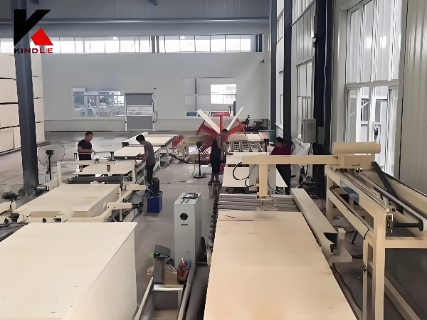 Manual Plywood Putty Line With Plate Turnover Machine