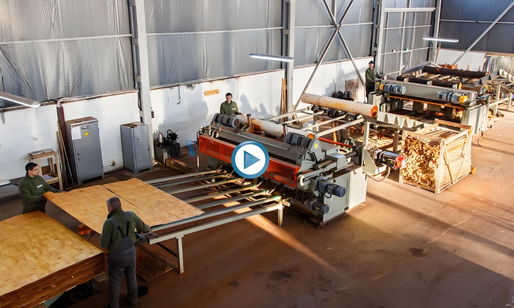 veneer peeling machine 60