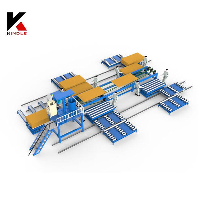 China high efficiency plywood veneer paving line 