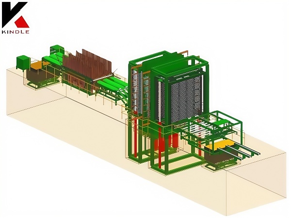 35 Layers Plywood Hot Pressing Line