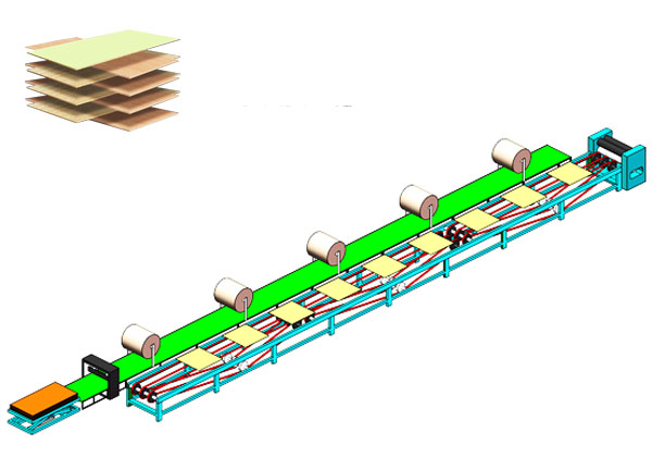 veneer paving line