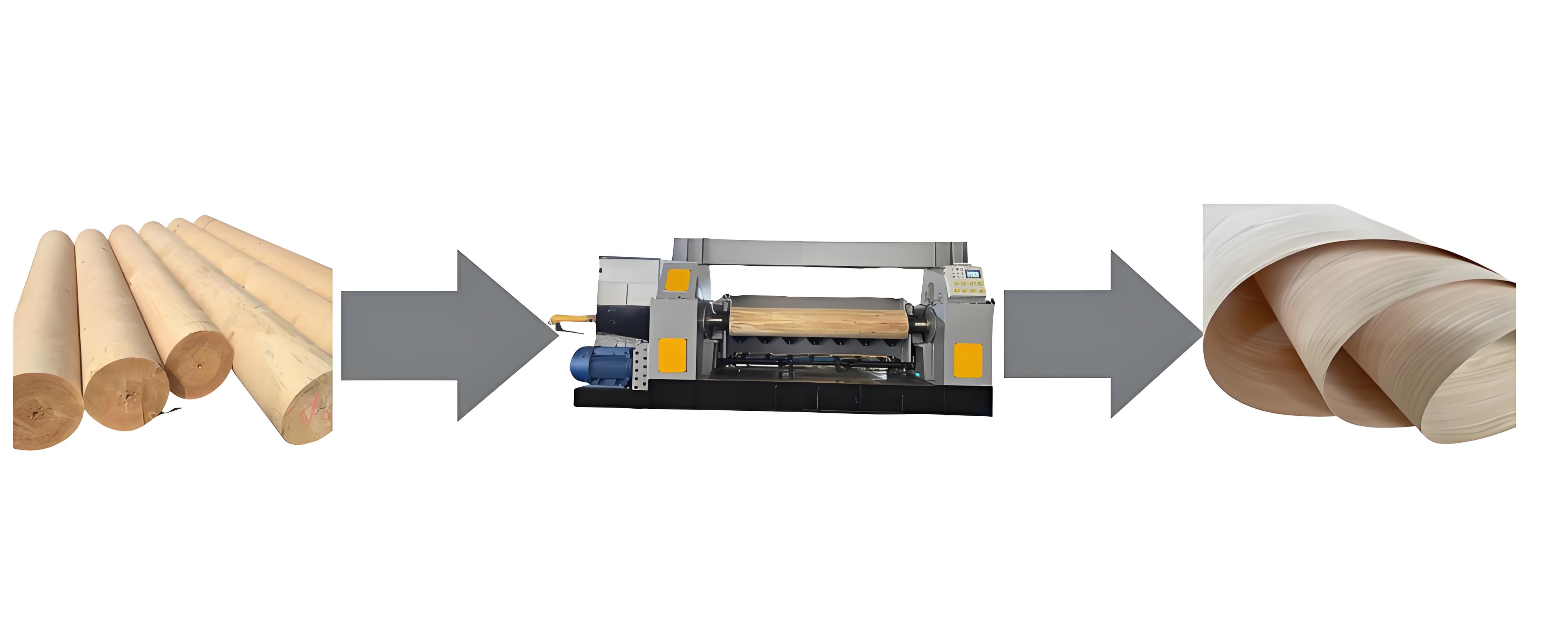 spindle veneer peeling machine 5