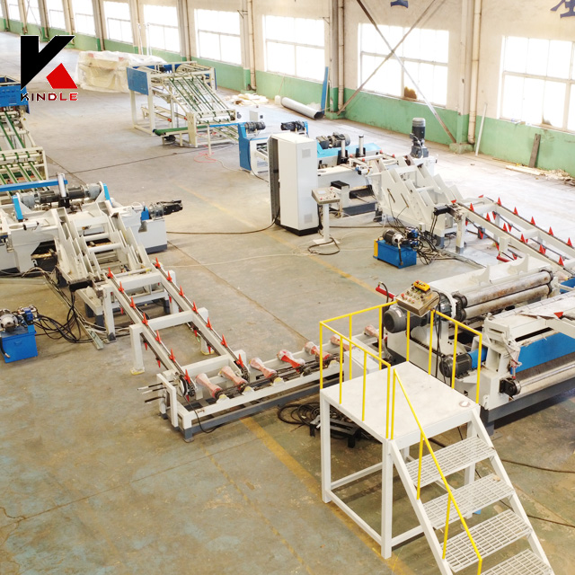 4 feet high efficiency automatical double veneer peeling line