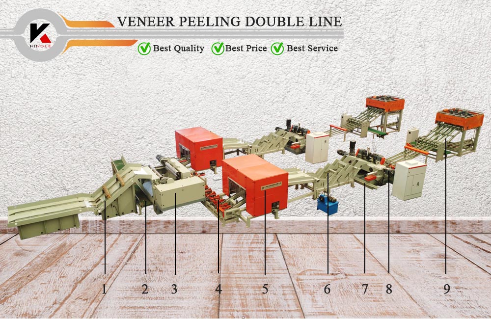 automatic veneer double line