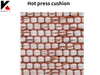 Stainless steel plates and buffer pads for plywood hot press