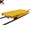 Wireless rubber wheeled flatbed truck Rail transport platform vehicle