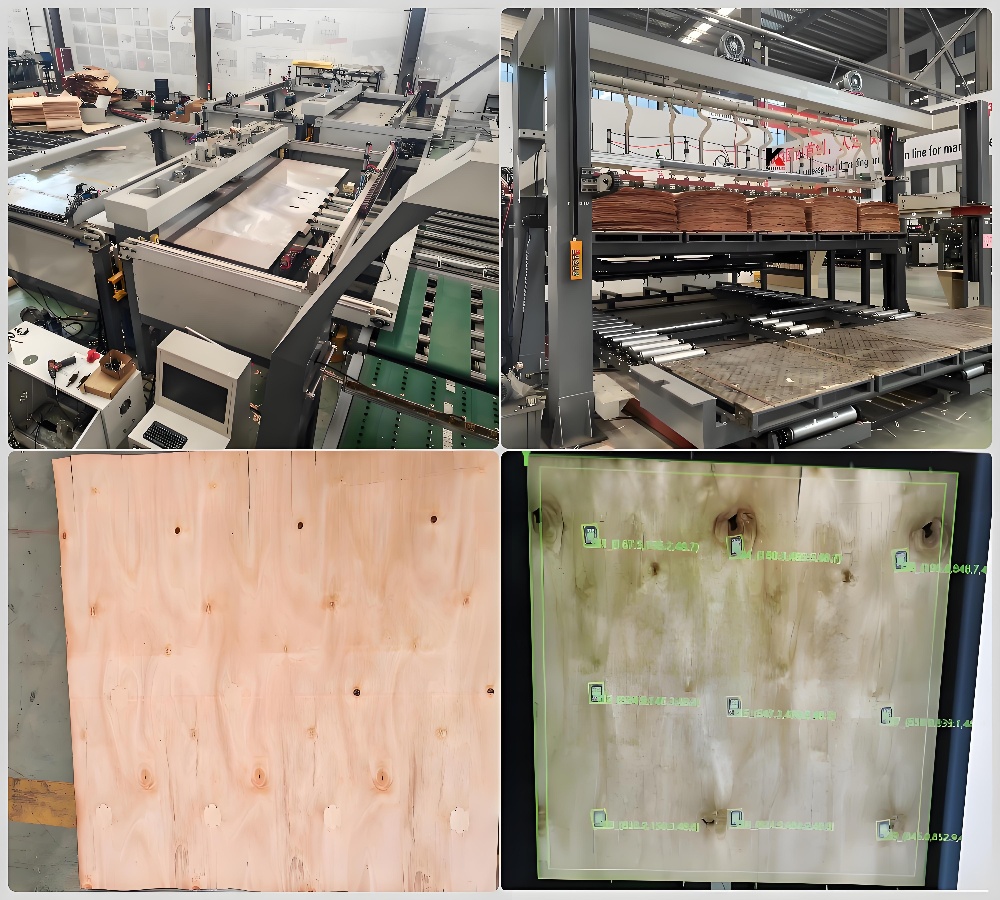 veneer patching line