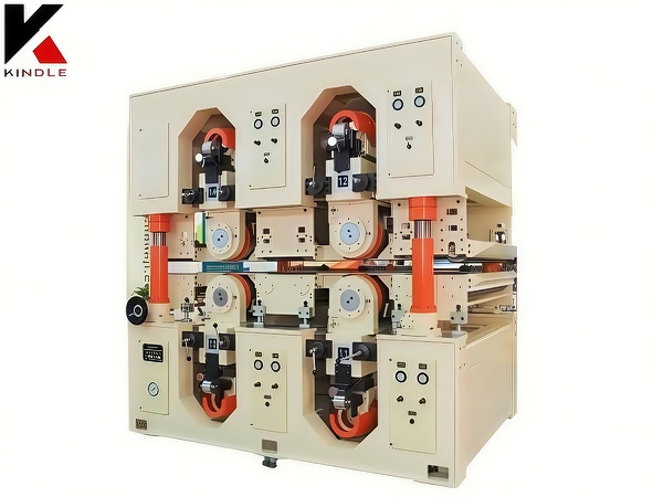 Upper and lower double sanding frame sander