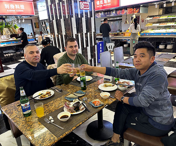 Polish customers visit