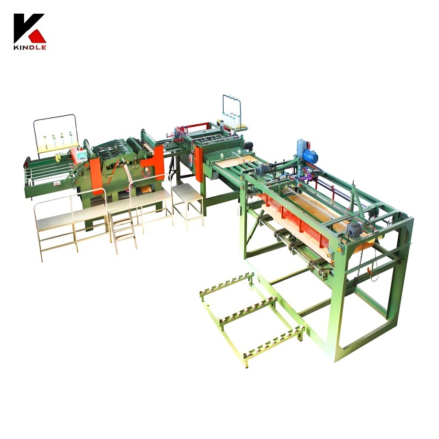 Automatic L type veneer teeth jointing machine